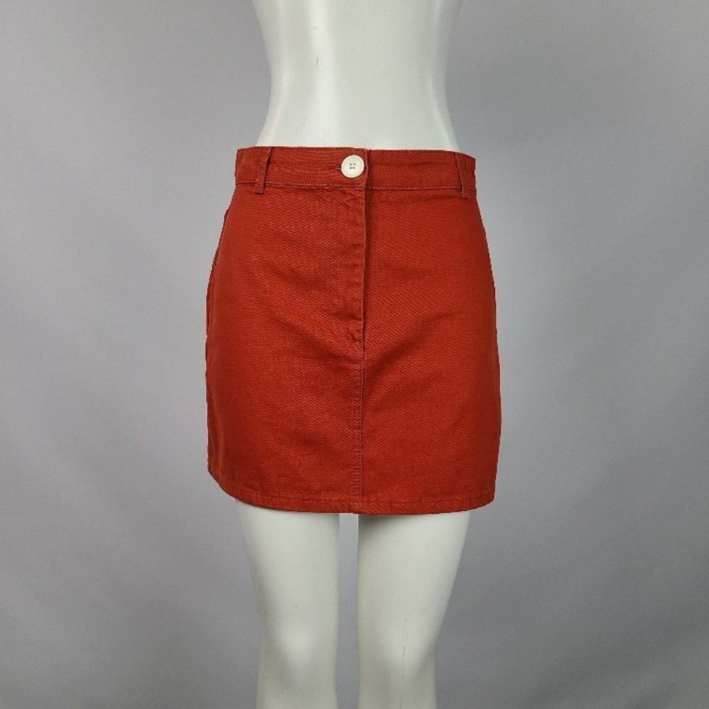 Bdg Urban Outfitters Orange Denim Skirt